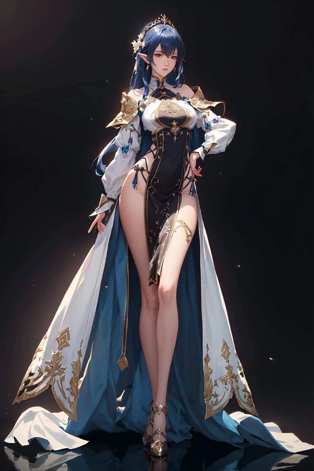 A man in costume、Close-up of woman holding sword, kushatkrentz women in critical art, full body cg society, guweiz on artstation pixiv, Popular on cgstation, Epic and beautiful character art, Beautiful and elegant elf queen, guweiz on pixiv artstation, Popular on artstation pixiv, Beautiful fantasy queen