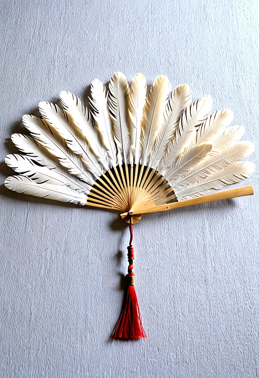 Feather fan、The person who had it