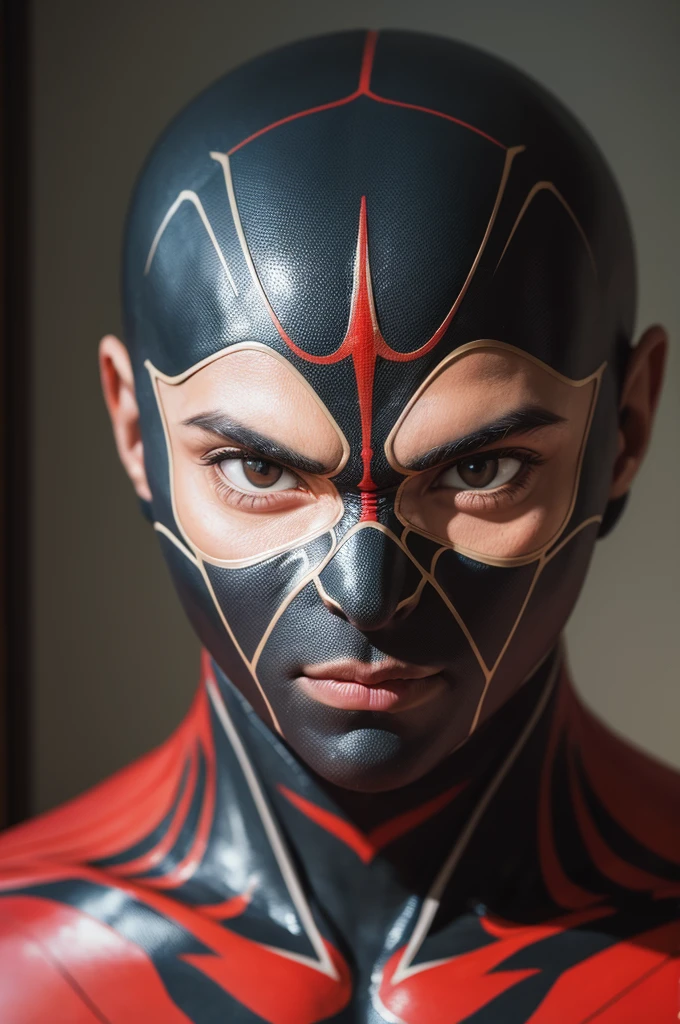 Uma fotografia do homem aranha, without mask, os anos 20, bonito, rosto detalhado, looking at the camera, retrato, 8k hd, alta qualidade