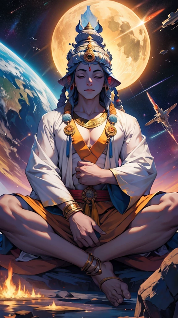 Bhagwan Buddh ine space