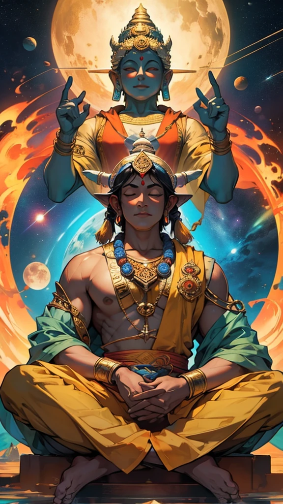 Bhagwan Buddh ine space