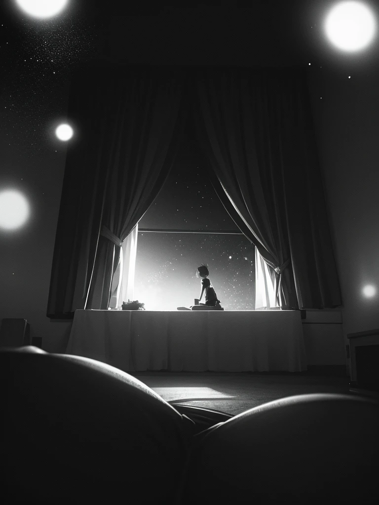 Hallucination, daydream , nightmare , Insane Dream , bokeh , Jeux interdits , old monochrome negative film
