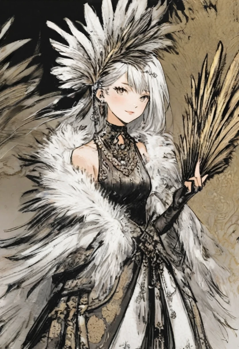 Feather fan