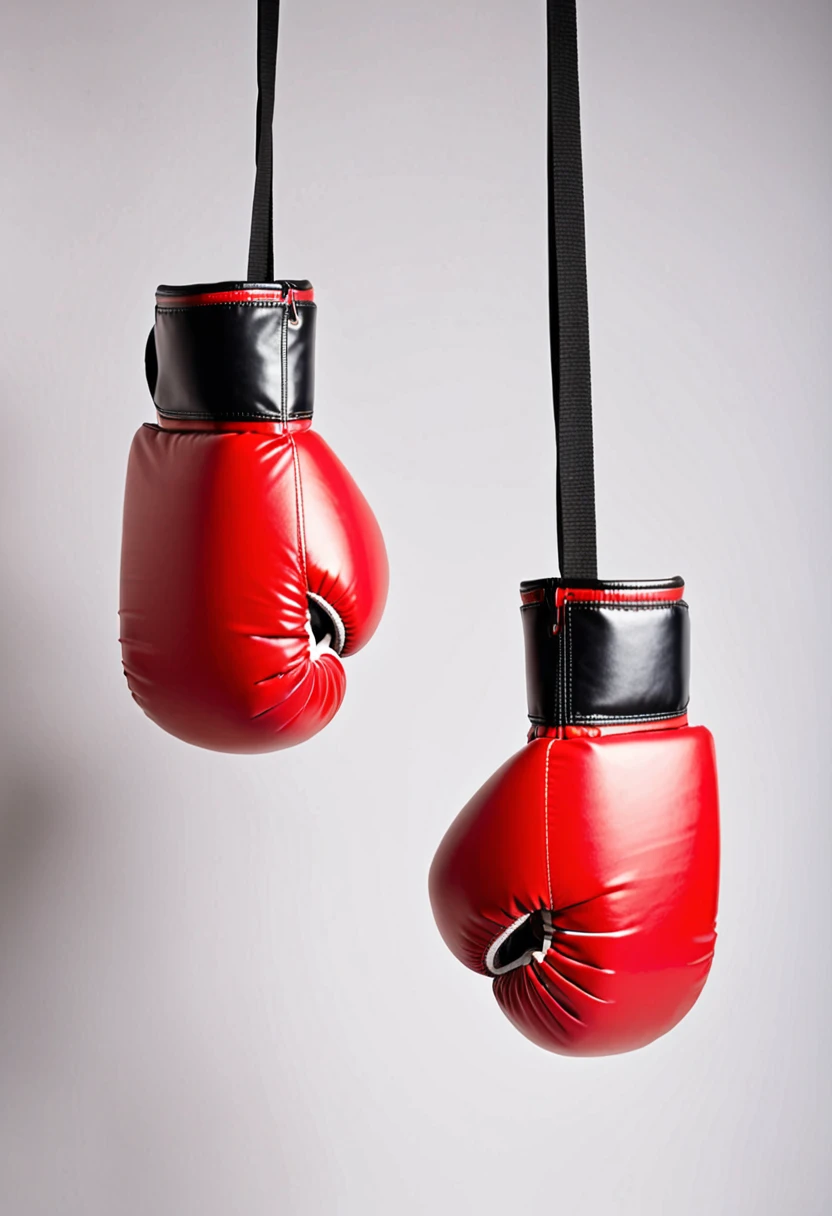 red boxing gloves with suction cups