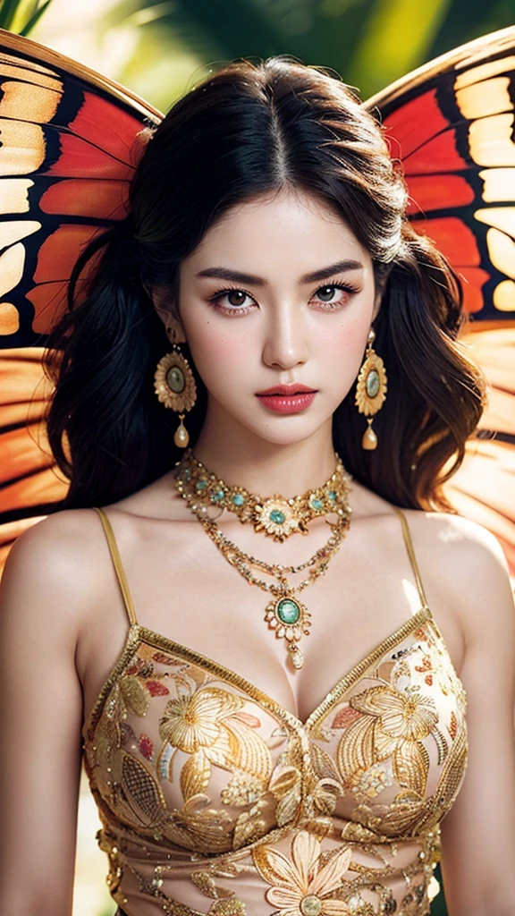 Photorealistic, high resolution, (Detailed face),((full bodyesbian))The description of the appearance and makeup of classical Republican beauties and the details of clothing can include the following aspects:
1. Physical depiction:
- A beautiful face,The skin is as fair as jade,Reveals a healthy glow。
- Crooked apricot eyes,The eyes are bright and deep。
- Long eyelashes,Slightly upturned,Dotted with beautiful butterfly wings。
- A slightly erect high nose,Complements facial contours。
- Ruddy lip color,A slightly seductive glow。
2. Makeup details:
- Refined and lightweight base,Moisturizing but not greasy,Leaves skin feeling naturally transparent。
- Light eyeshadow base,Highlights the brightness and luster of the eyes。
- Fine eyebrows,Beautiful curves,Creates a beautiful symmetry with the eyes。
- Thick and upturned lashes,Create an attractive curly effect with mascara。
- Mild blush,Slightly upward,Add pink and cute glow。
- The delicate lip line outlines the perfect curve of the lip shape,Apply lipstick evenly,The colors are vivid and moving。
3. Clothing description:
- Style during the Republican period,The attention to detail,Incorporate traditional elements。
- High-quality cheongsam,Silk texture,Cut to fit snugly,Accentuate the curves of your figure。
- Delicate embroidery、Lace and sequin trims,Add flamboyance and sophistication。
- Intricate flower and bird patterns or geometric decorations,It reflects the characteristics and aesthetics of the era。
-Accessories,Usually with a delicate necklace、Earrings and bracelets,Add feminine elegance