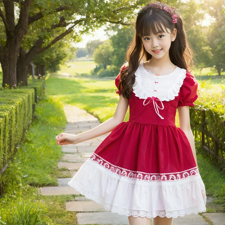 (masterpiece, highest quality:1.2), One girl, alone, Pretty face, Cute Face, pretty dress with frills and laces,