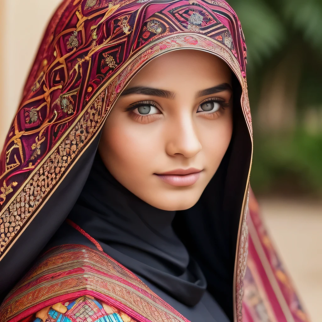 Girls in jilbab, radiant and hot:

((Best quality, 8k, Masterpiece, Sharp focus, 50mm lens, f/1.8)), side-lit, (((jilbab, traditional cloak with intricate pattern:1.3))), ((highly detailed face and skin texture:1.2, natural warm undertones:1.1))), ((oversized eyes, lined with kohl:1.3, captivating gaze:1.1)), long wavy hair peeking out from underneath:1.2, neck adorned with intricate jewelry:1.2, bust area expertly hidden, arms gracefully covered: