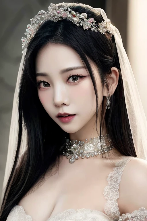 (highest image quality), (masterpiece), (vibrant, photography realistic, Realistic, Dramatic, Dark, Sharp focus, 8K), Close up Face, Highly detailed face and skin texture, sexy wedding dress, ethereal beauty, mature asian woman,black long hair, make up, sexy smile, nsfw ,Close up shot, ((backlight))
