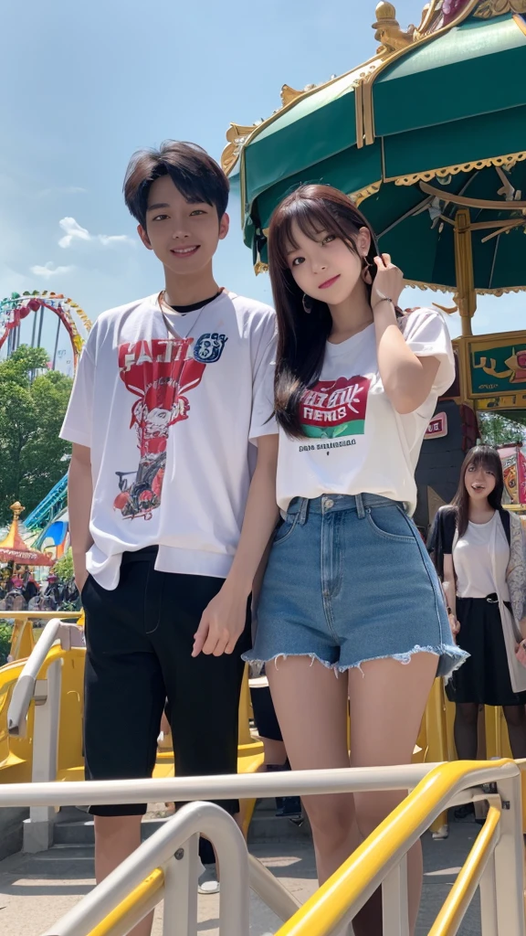 with zerobaseone Kim Gyubin.
at an amusement park