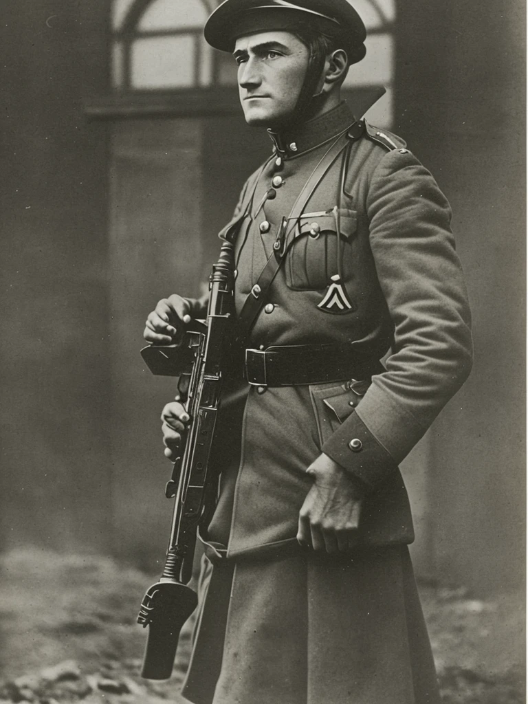 Image of a German army soldier during the First World War