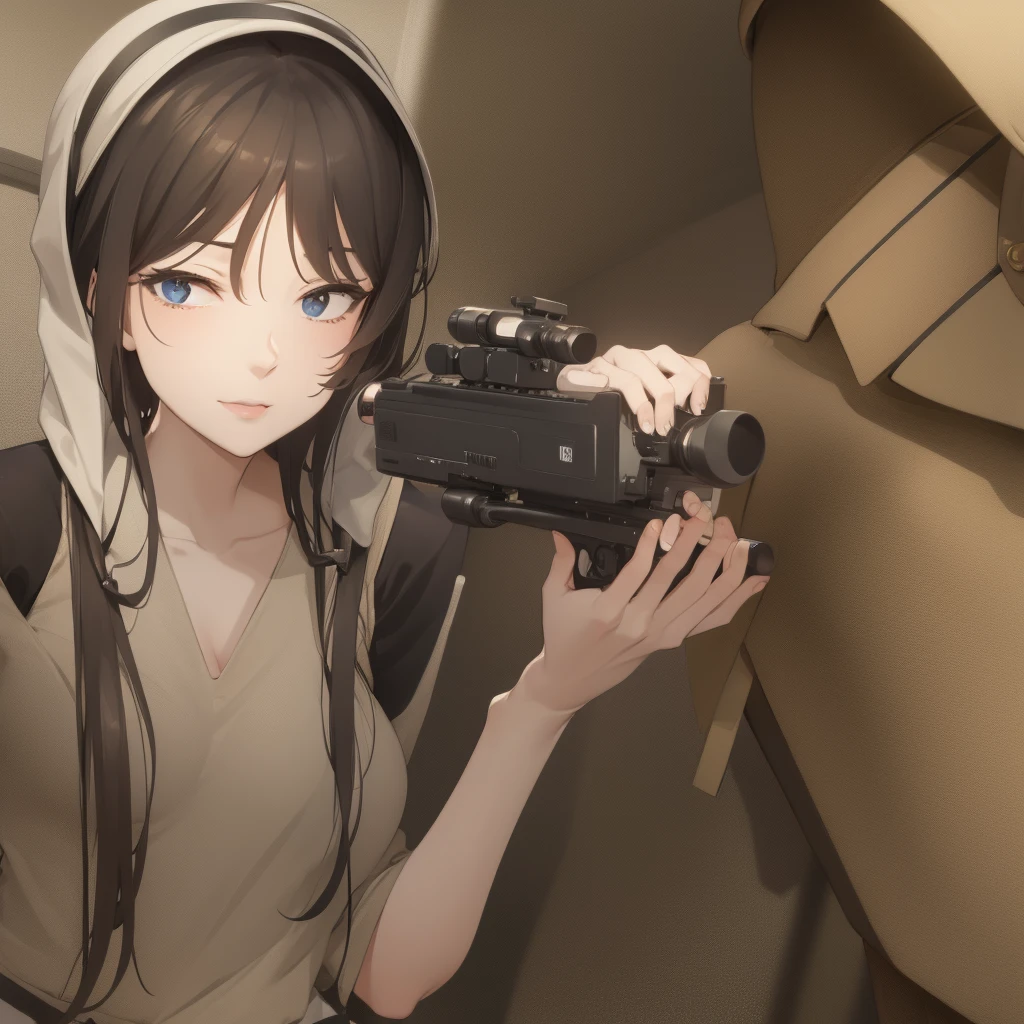 woman、Sniper