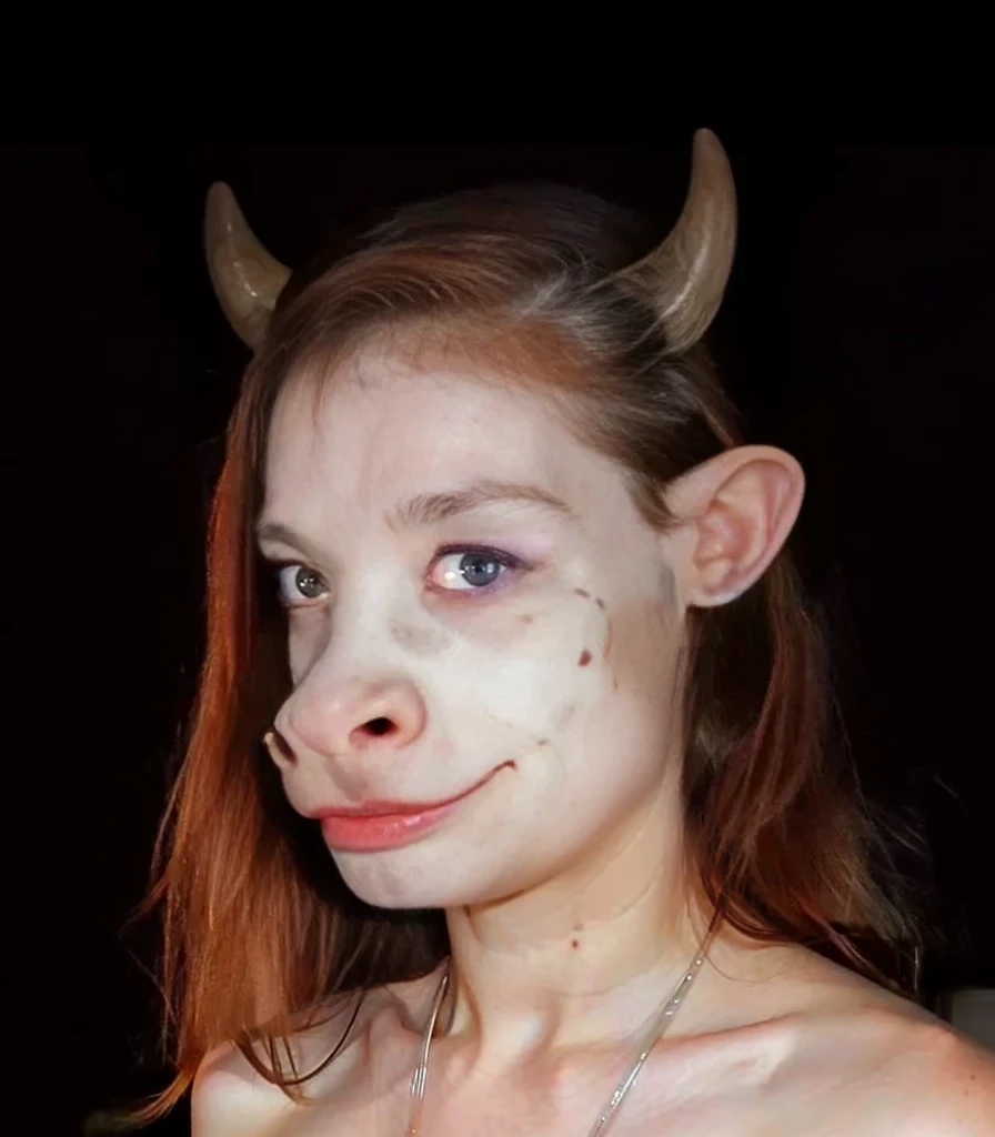 Bare shoulders and neck, sexy, naked, strapless, cow, hucow, cow skin