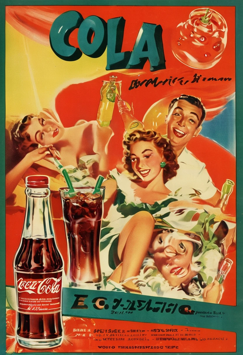 Brochure for cola-flavored stimulant