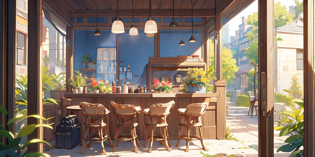 (nobody:1.2),(masterpiece:1.2), best quality,Pixif,Warm animated scenes,cozy anime,indoor,通往Outside the door的走廊,Outside the door,close up