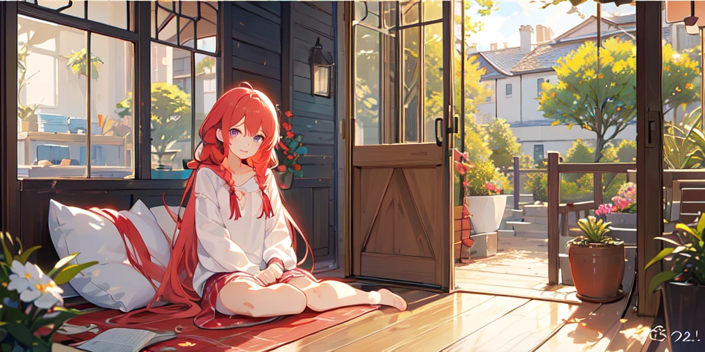 (nobody:1.2),(masterpiece:1.2), best quality,Pixif,Warm animated scenes,cozy anime,indoor,通往Outside the door的走廊,Outside the door,close up