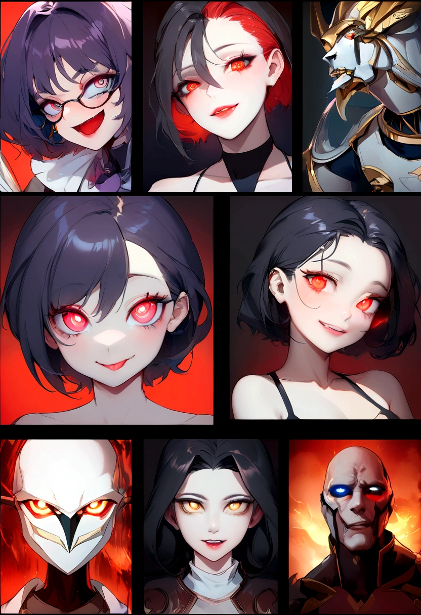 (Schematic:1.2) of (Cel shade:1.1) The pupils constrict, Little student, Psychophon, 精神病of, Crazy Smile, Glowing Eyes, tooth, Sticking out tongue, The pupils constrict,(Infrared:1.45),Close-up portrait,(manga:1.3),beautiful,Charm,good looking,Trending on Art Station,Deviantart Contest Winner,society,Ultra-fine,detailed,Studio Lighting