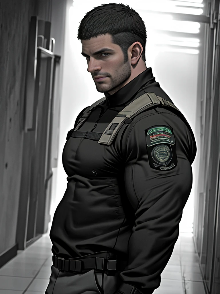 llustration in Leyendecker style: naked Sean Strong - 29, 6'1", 205 lbs, a body similar to Henry Cavill but a face , Handsome but not model material, Dark Brown Hair, almost black pool of eyes, constant five o'clock shadow, pouty lips, Marine, Gunnery Sergeant MARSOC, Units operation chief, wounded while accompanying Iraqi Security Forces in North Central Iraq. Three GSW (Gun Shot Wounds) Shattered mid left thigh, shattered the right collar bone, and a bullet grazed his jawline on the right side of his face and took off his right ear lobe. In Pacific High School, San Bernardino, California, he had a 3.7 GPA and was the quarterback on the football team. San Diego State University, he majored in linguistics. Speaks Spanish, Arabic (emphasis in Mesopotamian), and Gaeilge (not offered in school, studied it on his own) in honor of his lineage. Played football for the San Diego State Aztecs for four years. After he received his degree he was recruited by the Marines. Seven years in.