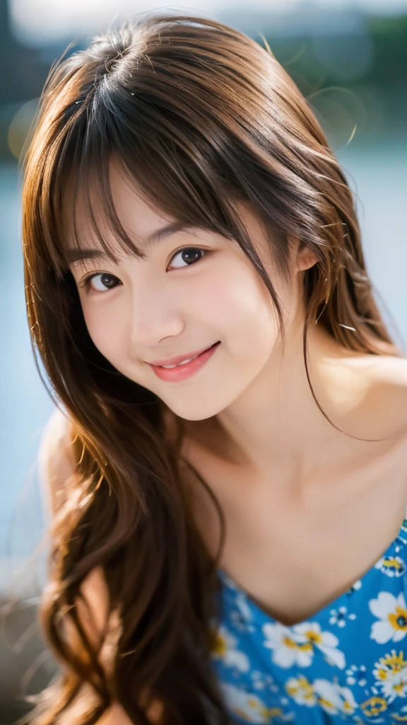 Super Cute Actress, Japanese, 18 years old, Night Beach, Long. Hair, Brown Hair, Floral Dress, Gravure Shot, Dynamic Angle, Sexy Pose, (8K/RAW Developer, Best Quality, 1.2x), Super Real, (Real, 1. 37x), Portrait, High Quality RAW Color Photo, Super Beautiful, FamousIdol, Cute, Super virgin face, White skin, Smiling, Cute, Young, Cute face, Bare face, (Self Portrait: 1.2x), Portrait, High Quality RAW Color Photo, (Self Portrait: 1.2x), Portrait, High Quality RAW Color Photo, (Real: 1.37x)