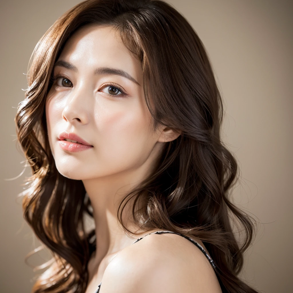 Beautiful mature woman with beautiful wavy long hair, Sexy Mature, Sexy clothes, Ultra-high resolution,(Realistic:1.4), ((Highest quality)), ((masterpiece)), (be familiar with),