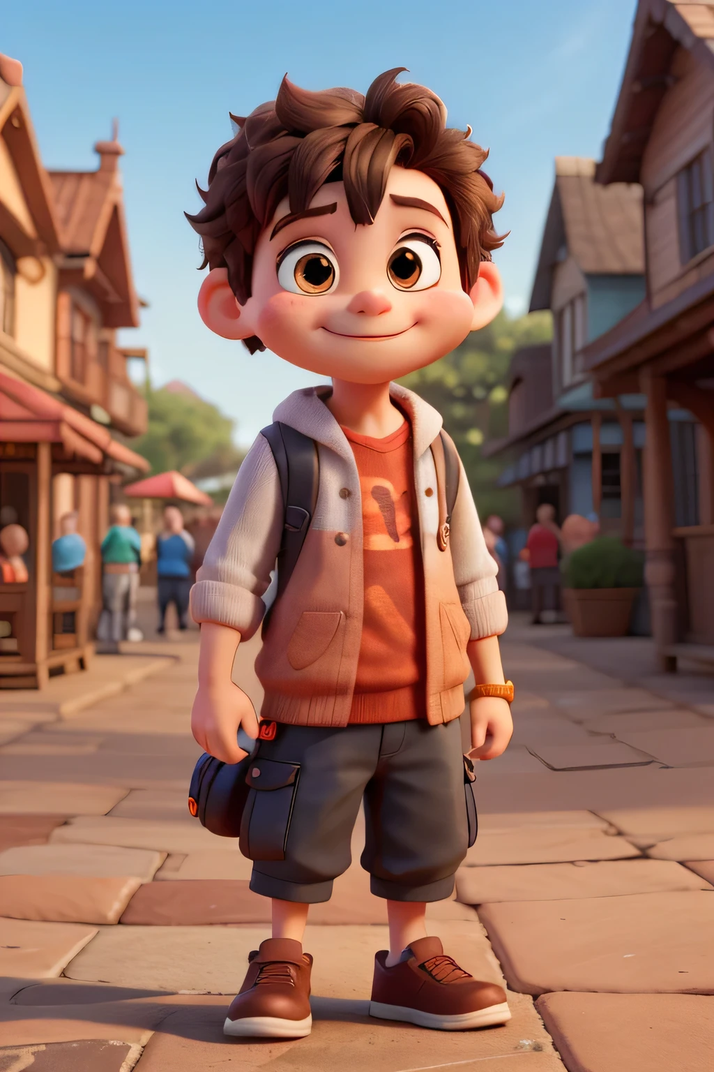 Cute Disney character cartoon Is photos grapher and clicking photos by focusing on camera