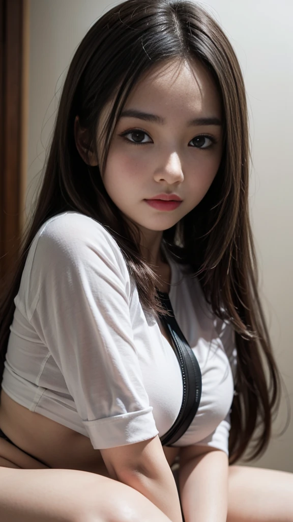 (Overhead world), Transcendent Cute Beautiful Girl, (((Baby Face))), ((Virtual Sex)), Outstanding Style, Perfect Anatomy, Sexual pleasure through inner climax, (Amazing Experience), (((The latest sexual device:1.2))), (Pinch between both breasts:1.3)
