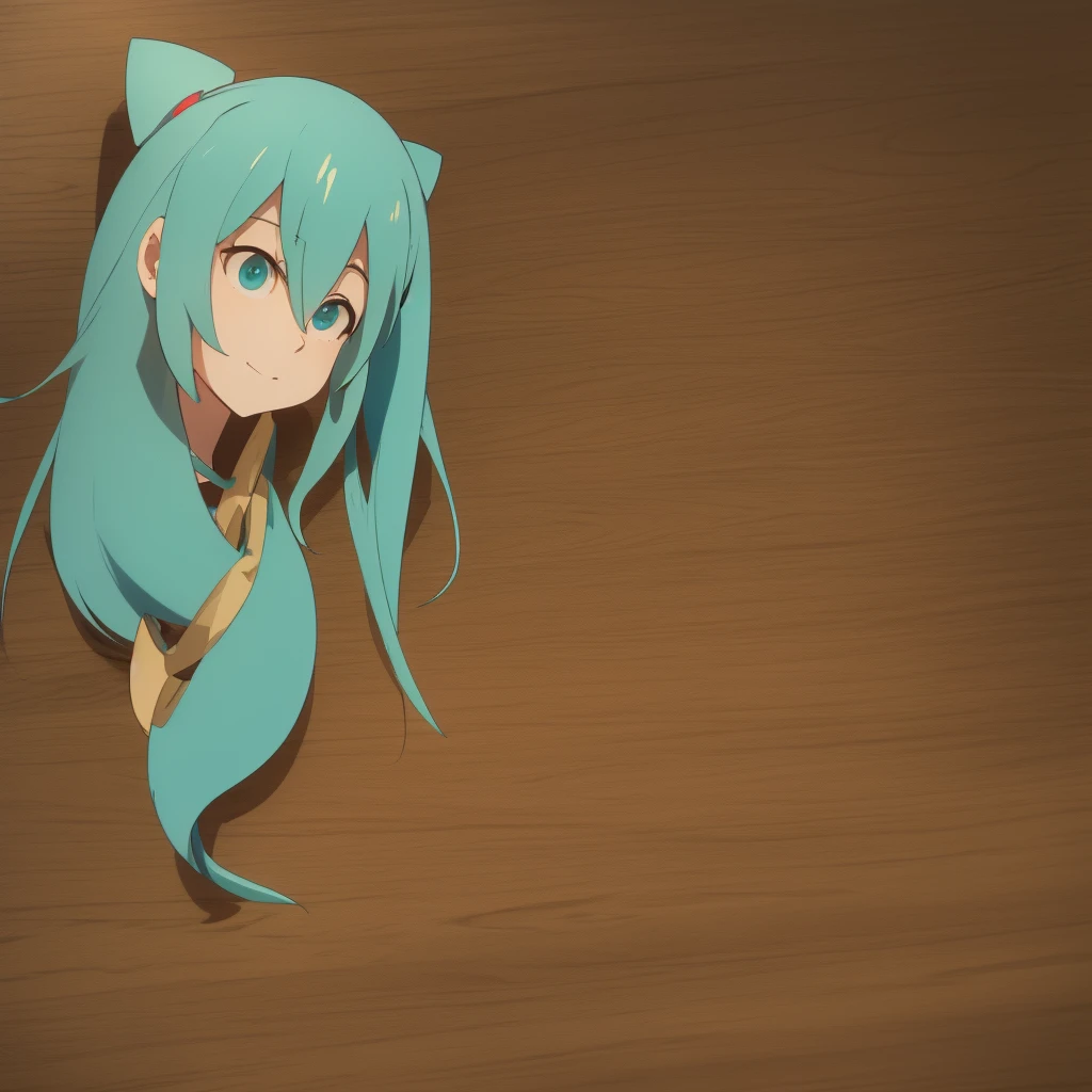 Wooden carving of Hatsune Miku