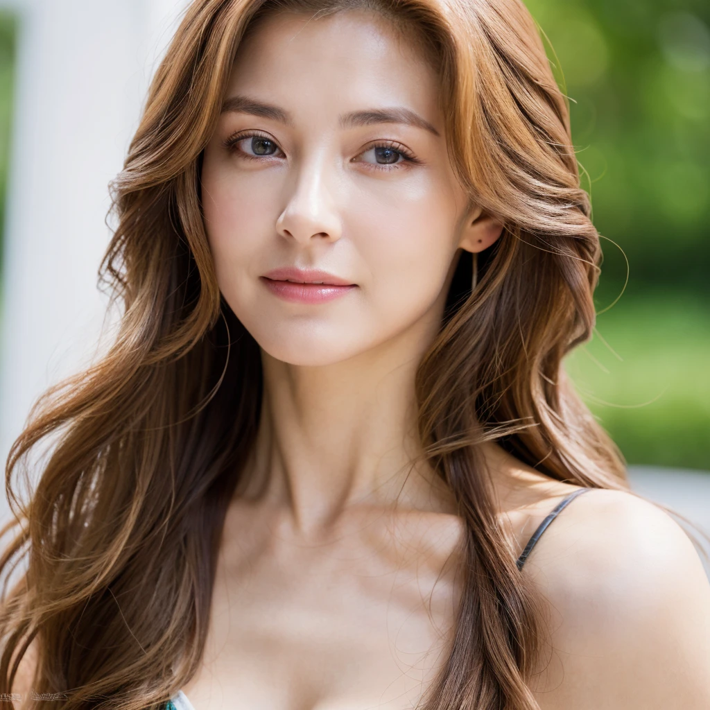 Beautiful mature woman with wavy long blond hair, Sexy beauty, Ultra-high resolution,(Realistic:1.4), ((Highest quality)), ((masterpiece)), (be familiar with),