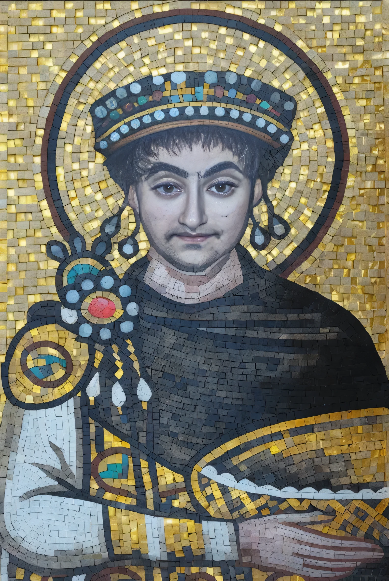 cartoon image of Justinian The Great as Emperor of Byzantine Empire with a long beard holding a pick axe, young male archmage, fantasy hearthstone art style, detailed digital 2d fantasy art, epic fantasy card game art, epic rpg portrait, in hearthstone art style, epic fantasy style art, portrait of gandalf, painted portrait of rugged odin, epic fantasy art style, epic full color illustration