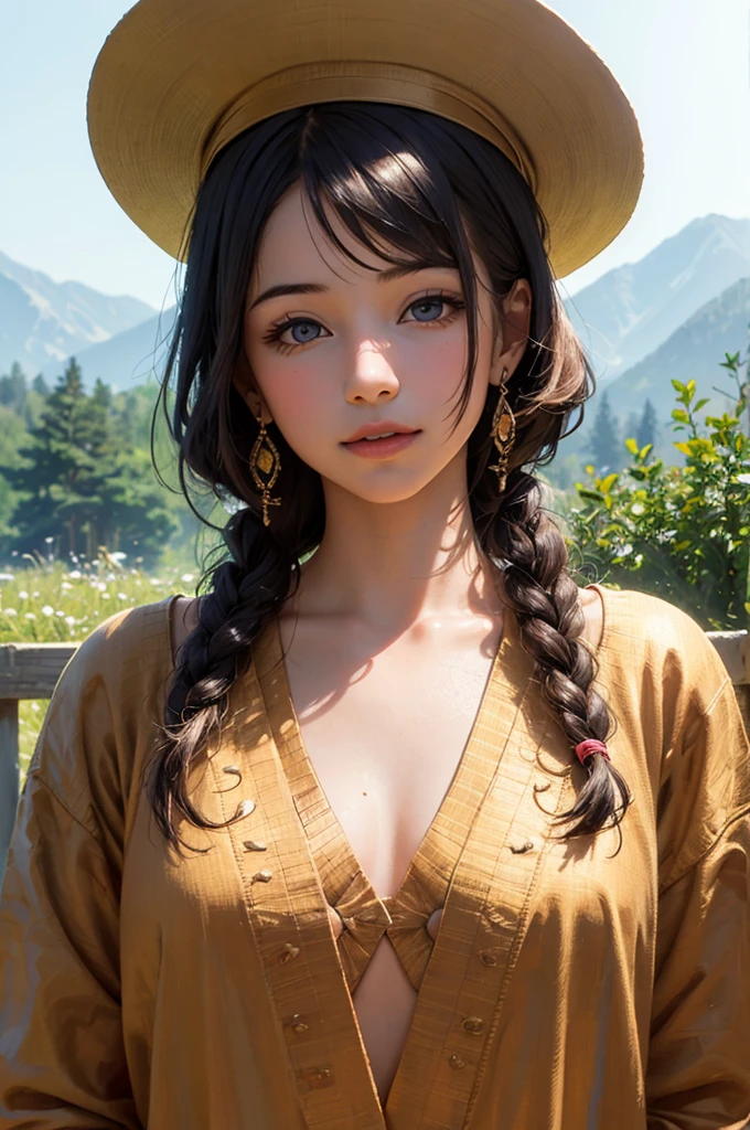 ((6ar old girl:1.5)), Girl in 1, Lori, girl, Complete anatomy, Whole body, children body, , Super cute, garl, , Beautiful Girl, beautiful shining body, Bangs,Brown hair,high eyes,(aquamarine eyess), drooping eyes, ,tall eyes, beautiful girl with fine details, beautiful and delicate eyes, Detailed face, Beautiful eyes, beautiful shining body, smile on face, Happiness,
Whole body angle, alps, Shepherd's daughter, Mountain Girl, En plein air, alpine meadow,
Natural light,((Realism: 1.2)), dynamic far view shot,Cinematic lighting, Perfect composition, by sumic.mic, Ultra detailded, Official art, Masterpiece, (Best Quality:1.3), glint, Extremely detail CG unity 8k wallpaper, Detailed background, Masterpiece, Best Quality, (Masterpiece), (Best Quality:1.4), (ultra-highres:1.2), (Hyperrealistic:1.4), (Photorealistic:1.2), Best Quality, High quality, high resolution, Detail enhancement,