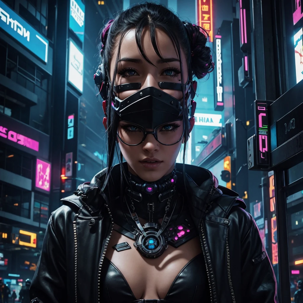 Cyberpunk sexually woman