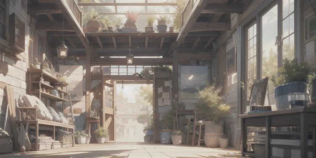(nobody:1.2),(masterpiece:1.2), best quality,Pixif,Warm animated scenes,cozy anime,indoor,通往Outside the door的走廊,Outside the door,close up