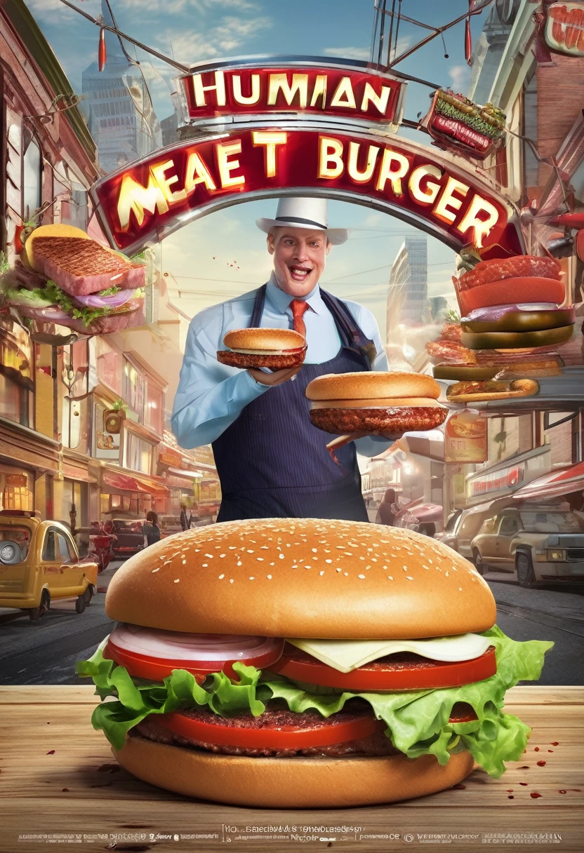 Human Meat Burger