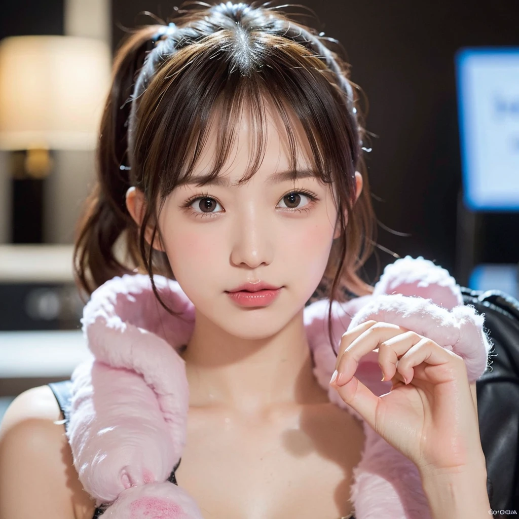 Cotton candy、high resolution、Portrait、independent、Exclusive photographer、Curly ponytail