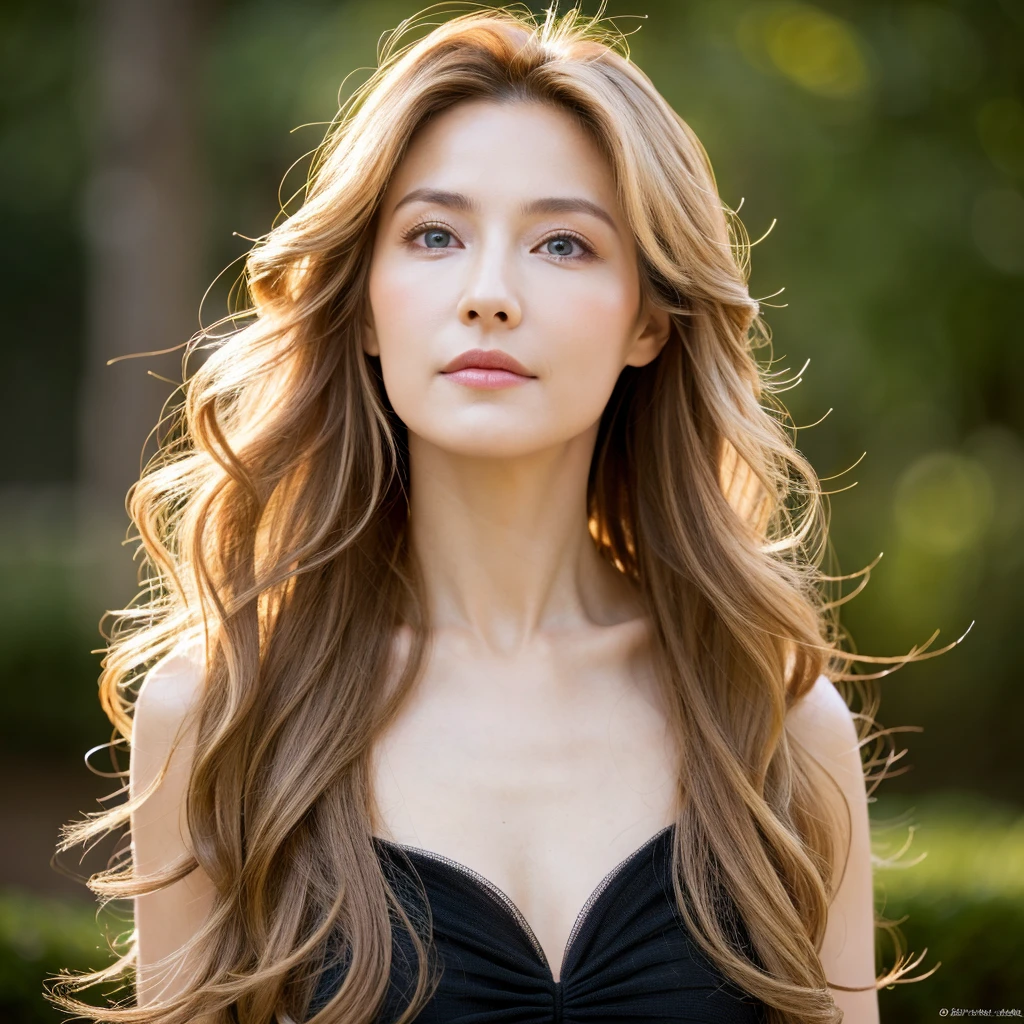 Beautiful mature woman with wavy long blond hair, Sexy beauty, Ultra-high resolution,(Realistic:1.4), ((Highest quality)), ((masterpiece)), (be familiar with),