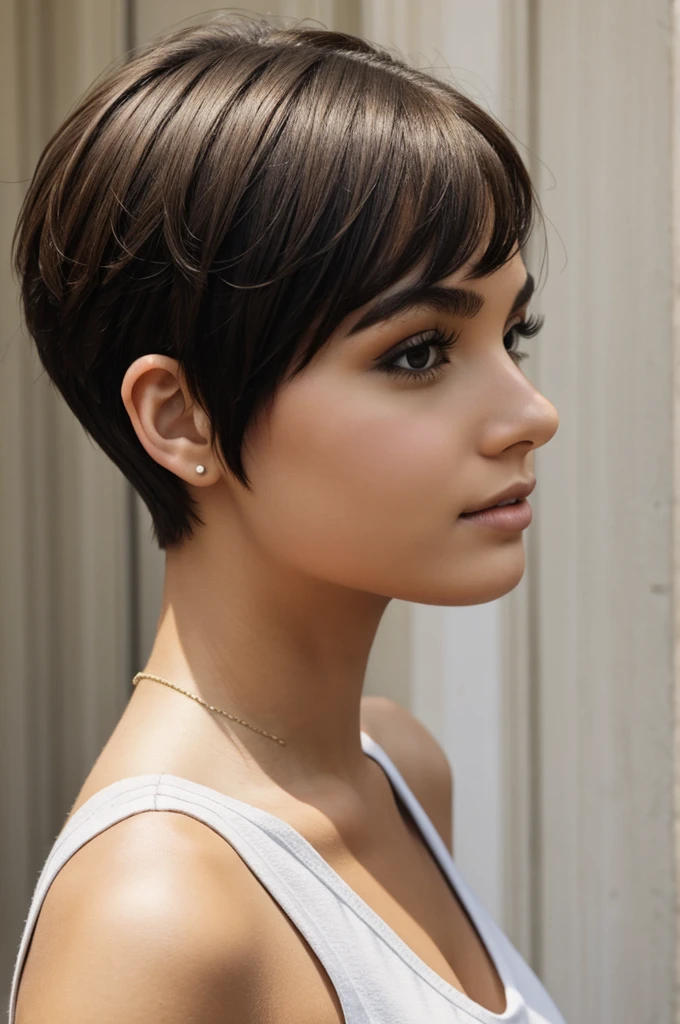 Girl short hair