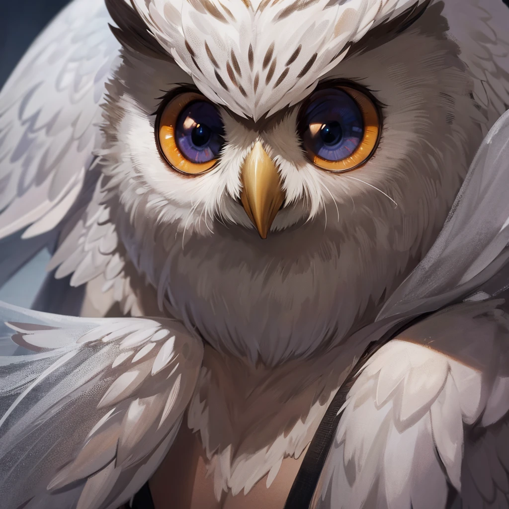 Draw a realistic owl
