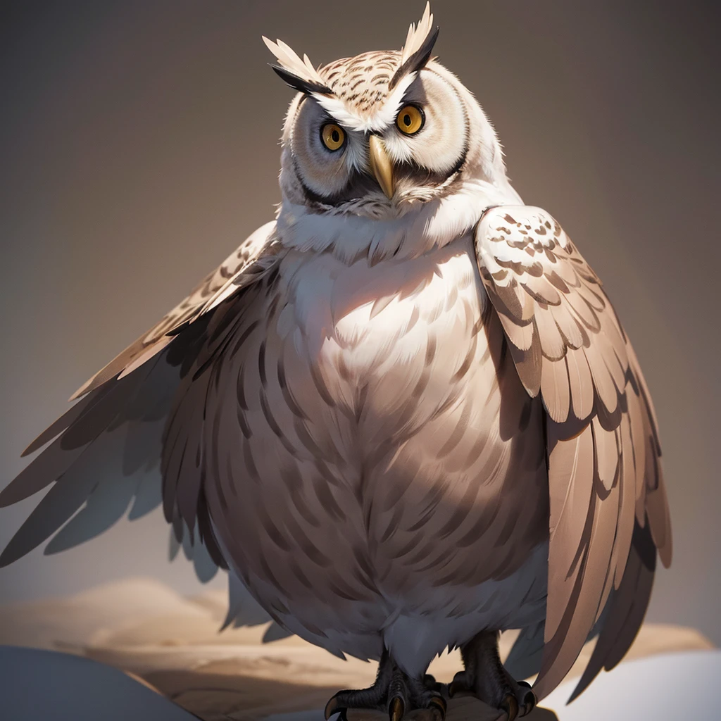 Draw a realistic owl
