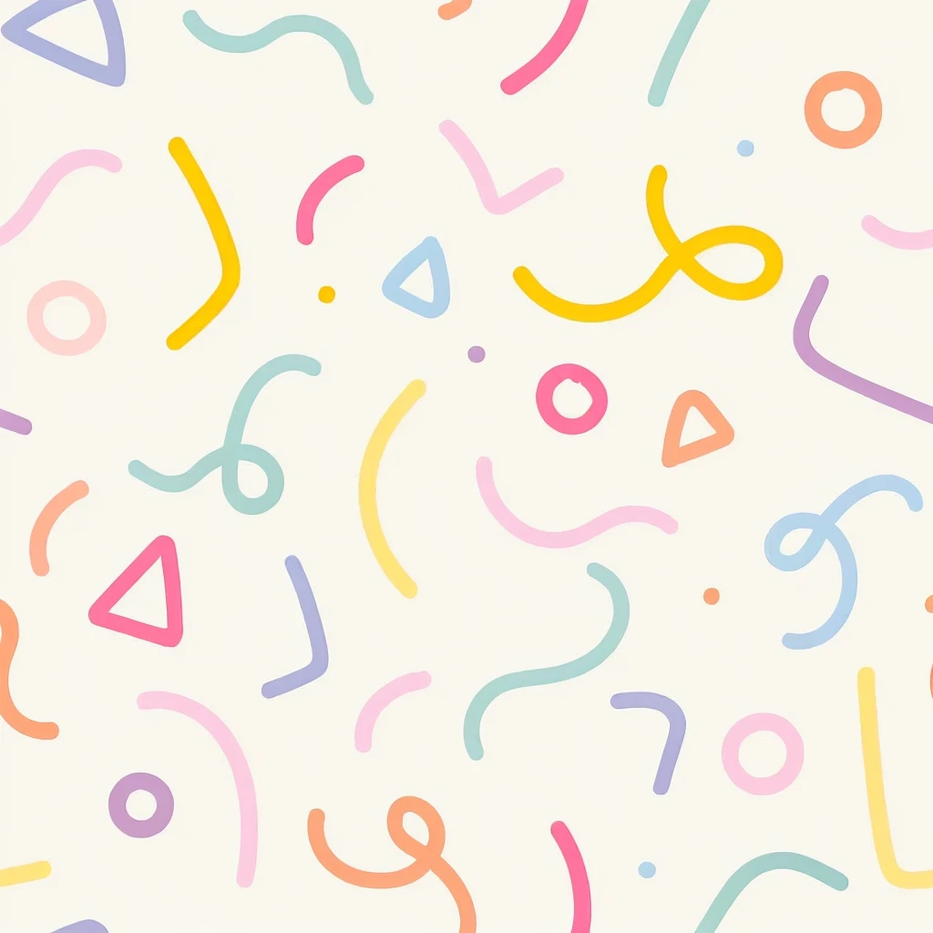 a close up of a pattern of colorful shapes on a white background, confetti, abstract pattern, birthday, phone background, sprinkles, playful and cheerful, motion shapes color design, summer color pattern, background colorful, lighthearted celebration, background pastel, fancy background, french fry pattern ambience, subtle pattern, pastel background, iphone background, geometric shapes background