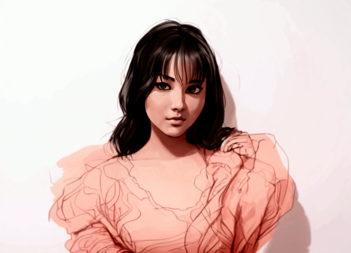 traditional drawing of a woman, girl sketch, bold line drawing, clean black pen drawing, charcoal line art, realistic line drawing, black and white sketch, black and white drawing, beautiful drawing style, ink drawing, girl portrait, high quality sketch art, simple drawing , ink drawing, black ink drawing, sketch style
