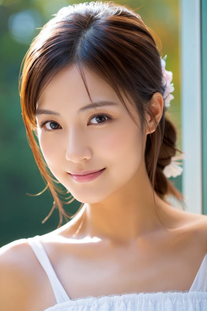 ((Highest quality)), ((masterpiece)), (detailed), Japanese, Mature Woman, Age 35, Beauty, Front face, sexy