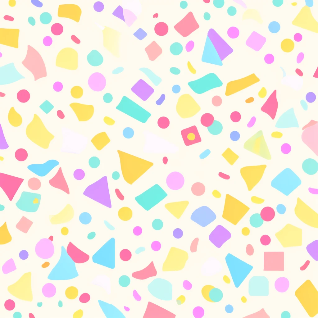 a close up of a pattern of colorful shapes on a white background, confetti, abstract pattern, birthday, phone background, sprinkles, playful and cheerful, motion shapes color design, summer color pattern, background colorful, lighthearted celebration, background pastel, fancy background, french fry pattern ambience, subtle pattern, pastel background, iphone background, geometric shapes background