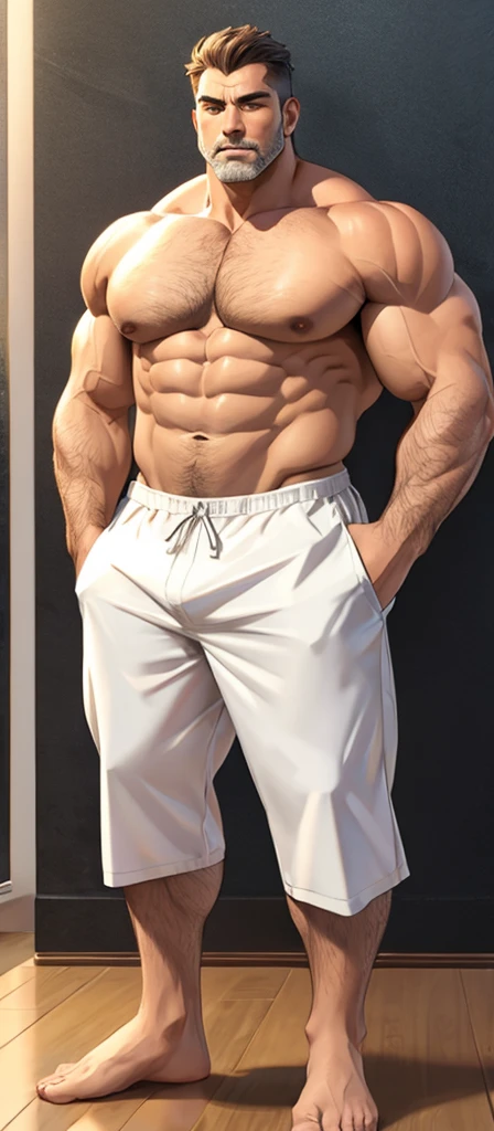 modern　male　Muscular　Giant　middle aged　Drawing model