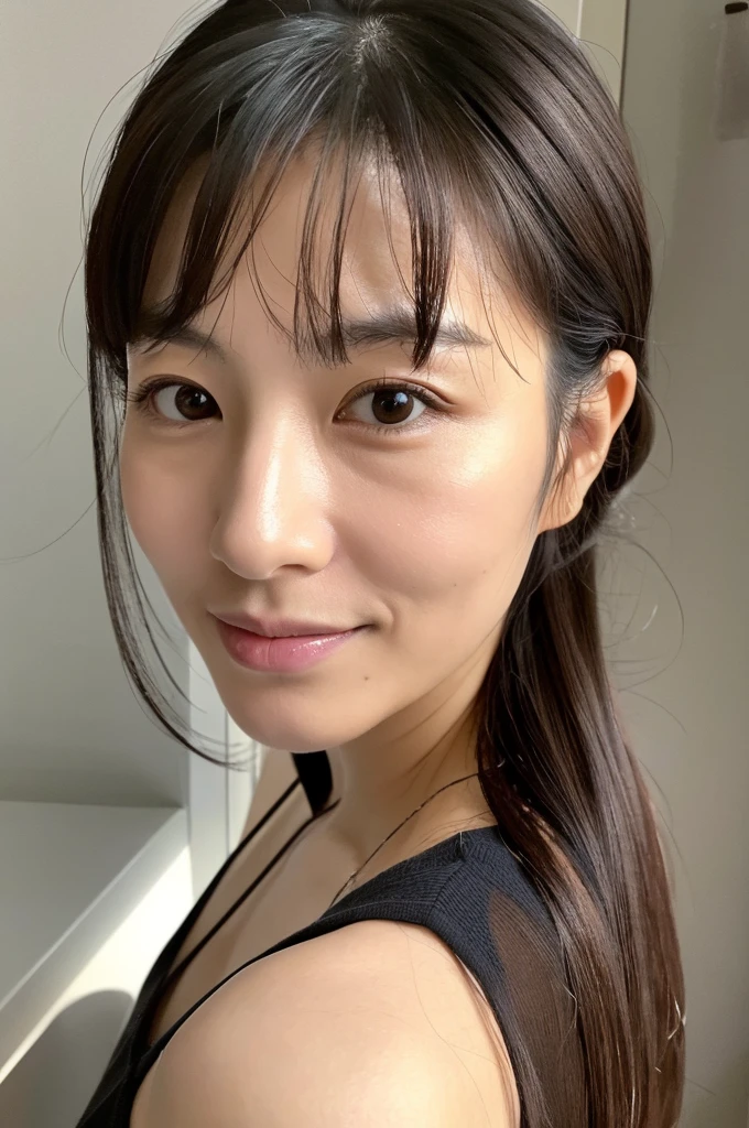 ((Highest quality)), ((masterpiece)), (detailed), Japanese, Mature Woman, Age 35, Beauty, Front face, sexy, A little ugly