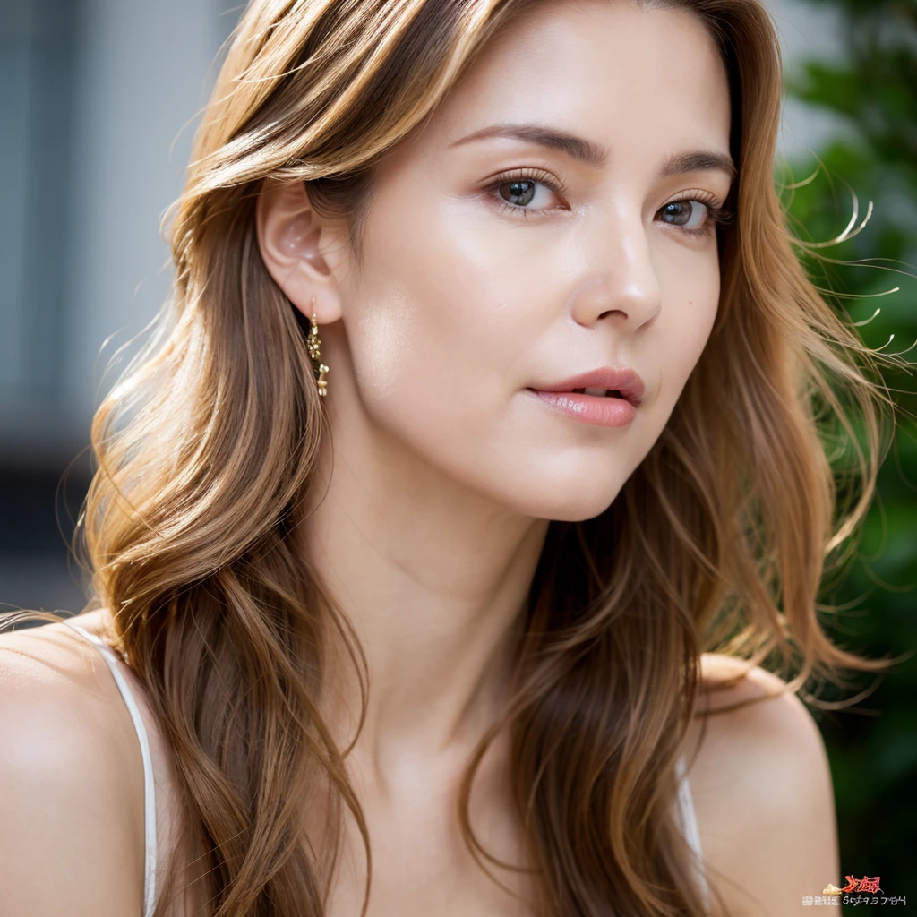 Beautiful mature woman with wavy long blond hair, Sexy beauty, Ultra-high resolution,(Realistic:1.4), ((Highest quality)), ((masterpiece)), (be familiar with),