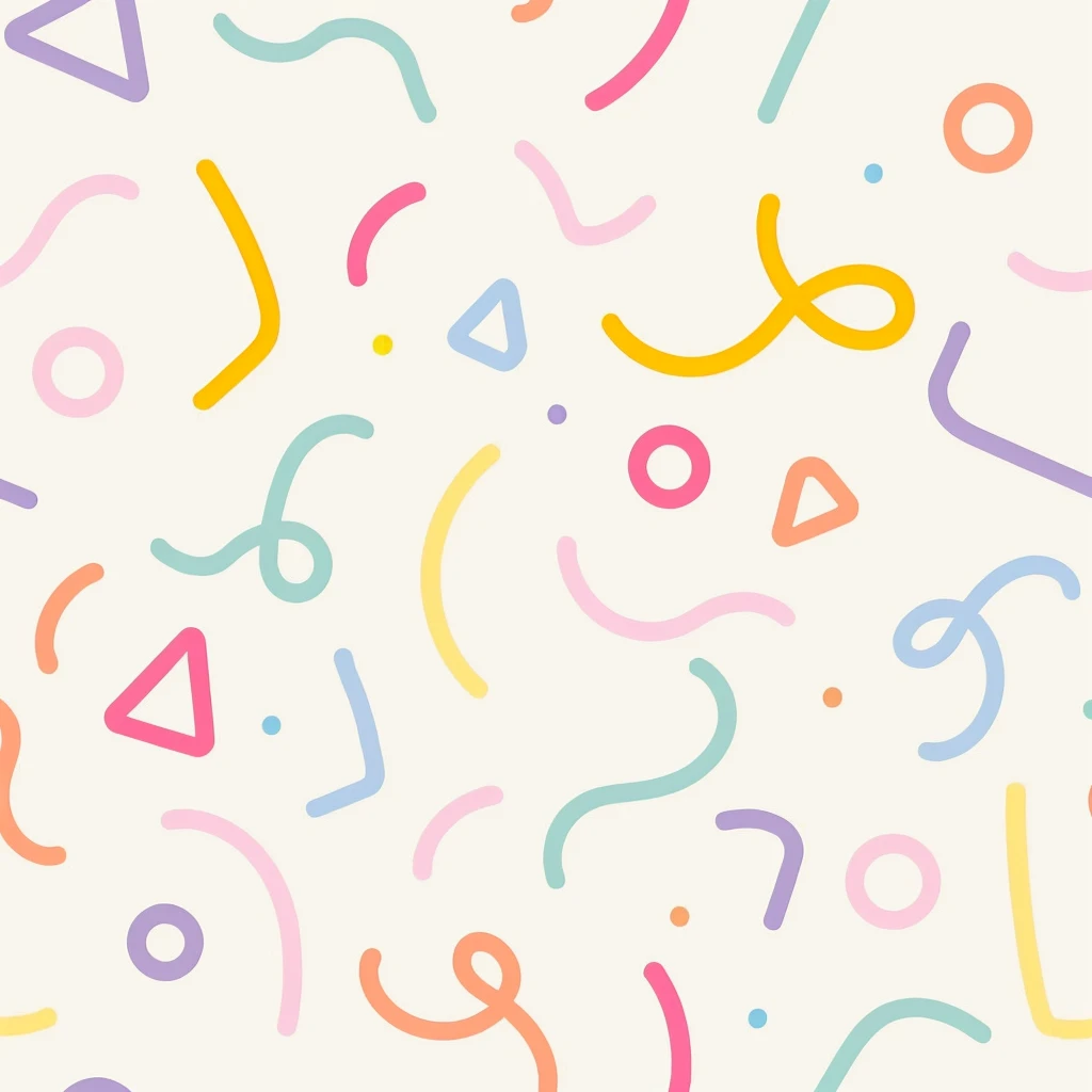 a close up of a pattern of colorful shapes on a white background, confetti, abstract pattern, birthday, phone background, sprinkles, playful and cheerful, motion shapes color design, summer color pattern, background colorful, lighthearted celebration, background pastel, fancy background, french fry pattern ambience, subtle pattern, pastel background, iphone background, geometric shapes background