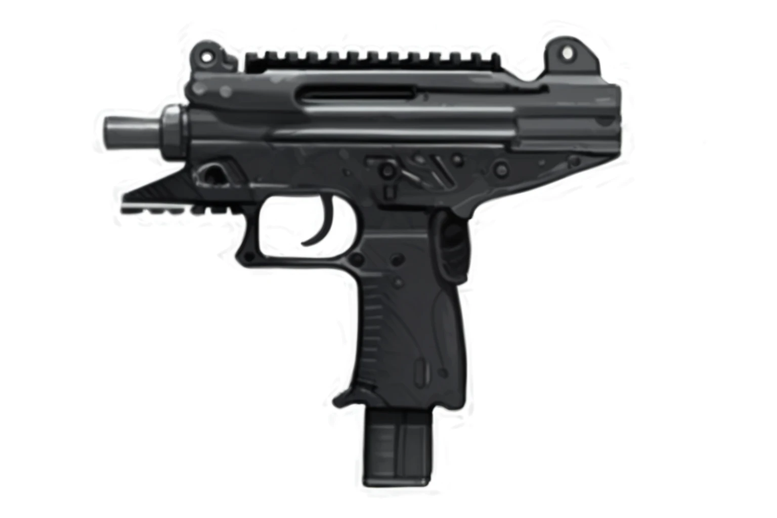 gun, side view, call of duty style, artstation