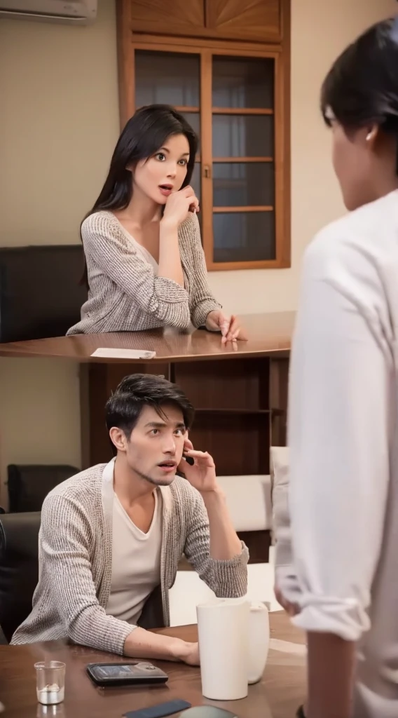 A husband and wife are arguing
