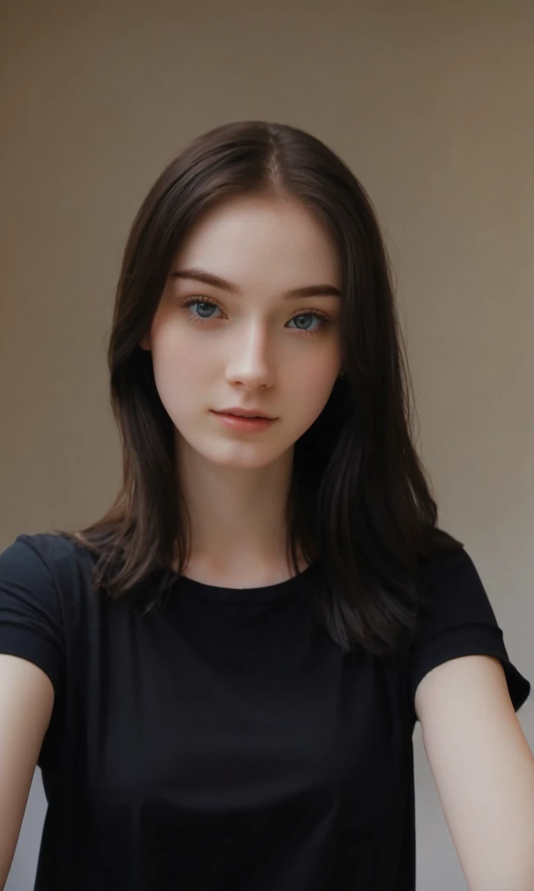 Beautiful girl, pale skin