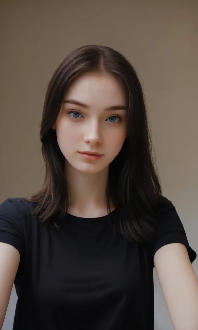 Beautiful girl, pale skin
