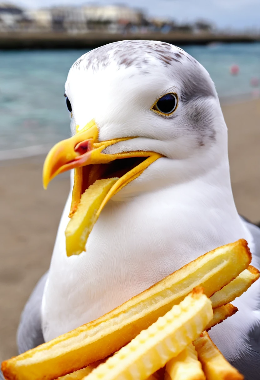 Happy as a seagull with a French fry